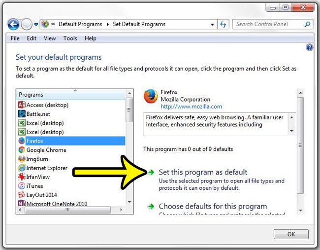 change default browser for clicking links mac